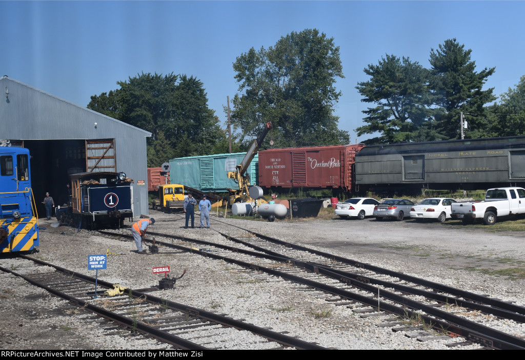 Crew at Work in the Yard